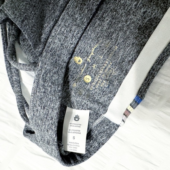 Spiritual Gangster Shaki Tech Longline Sports Bra Heather Grey Size Small - Picture 6 of 7